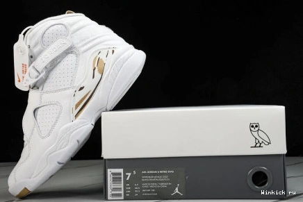 White 8 Retro Jordan OVO 1213